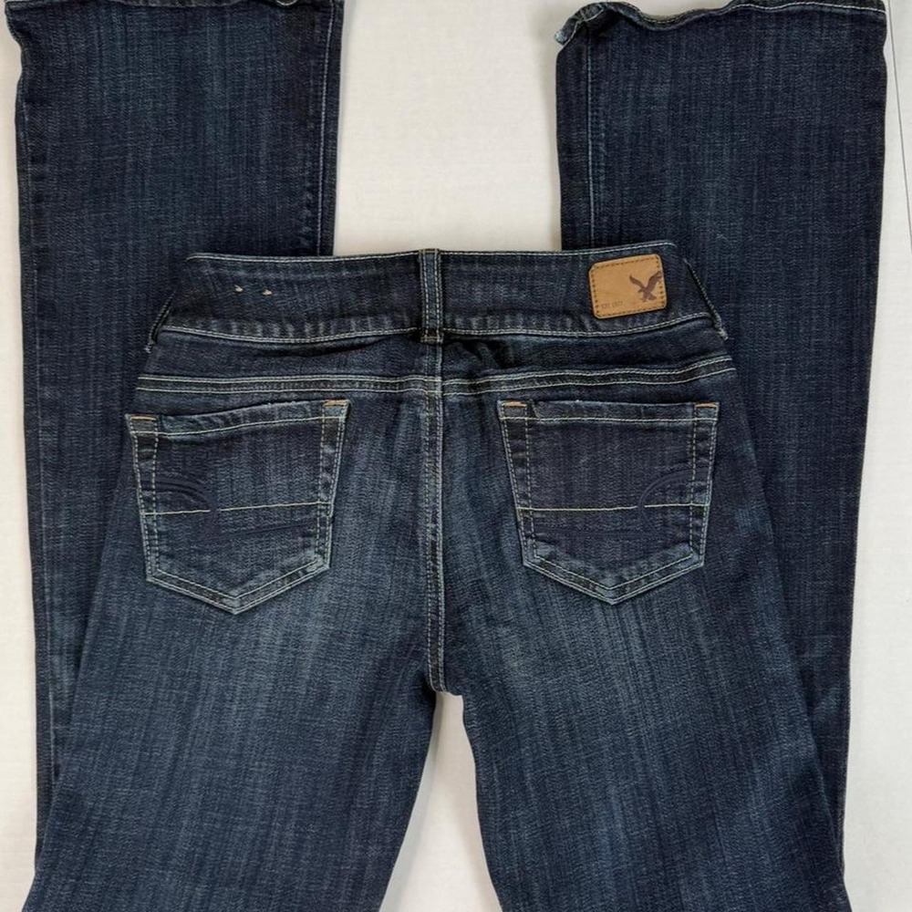 American Eagle Outfitters Woman's Low Rise Bootcut Jeans Dark Wash Size 00